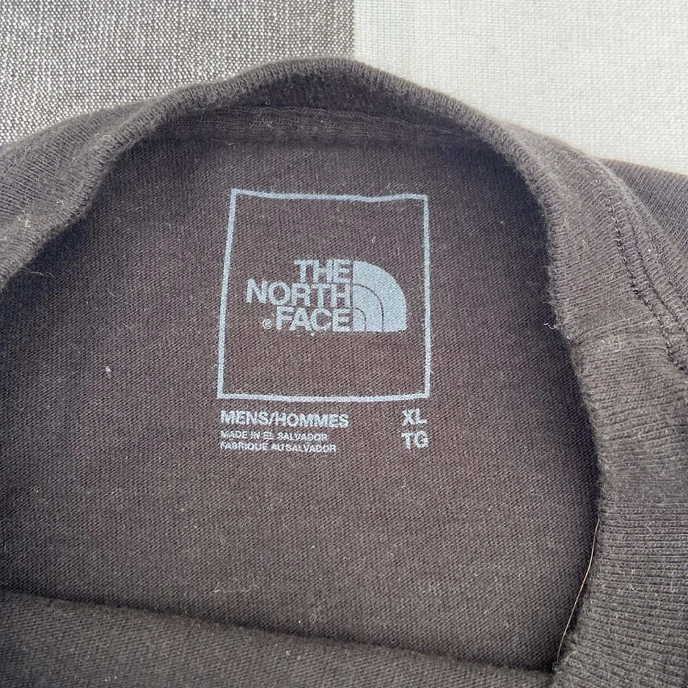 The North Face Large Mountain Flower Scene Black Short Sleeve T Shirt